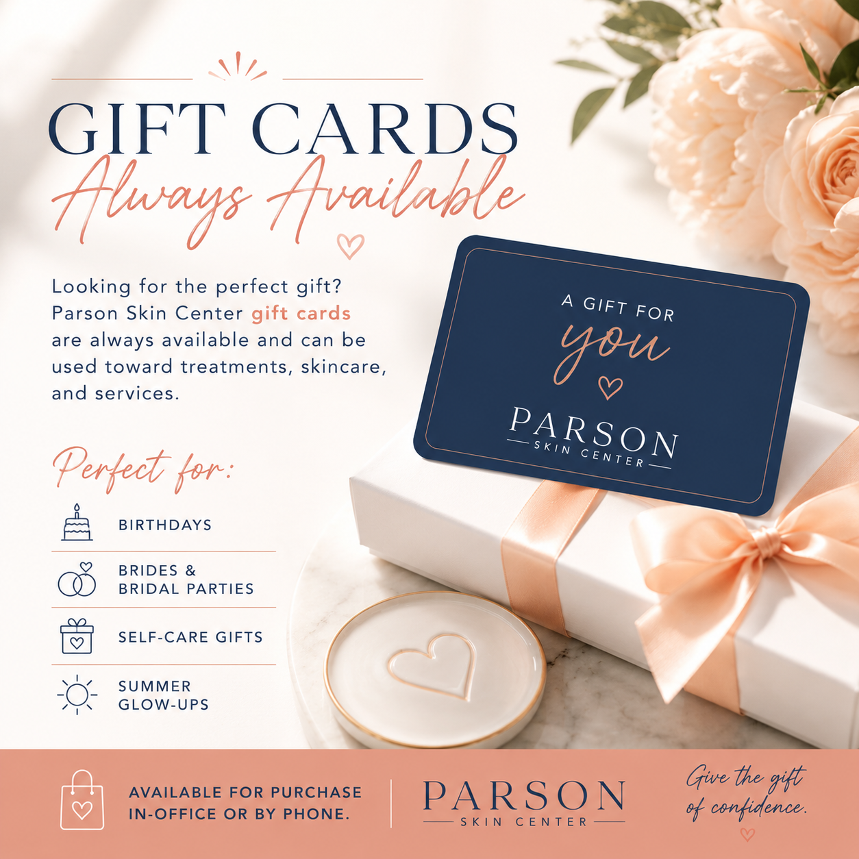Gift Cards | Parson Skin Center